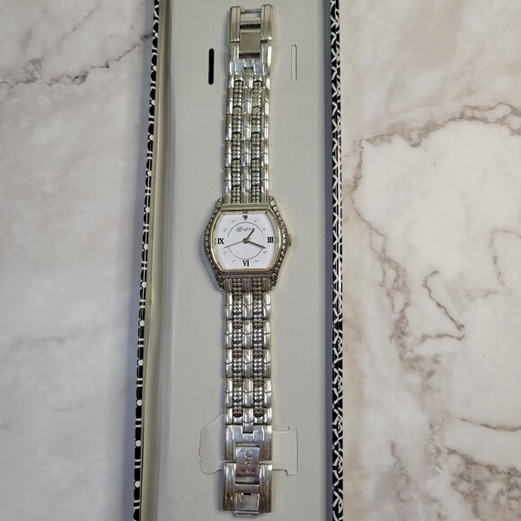 Brighton Berne silver plated watch Pebble Collection STYLE W10330 - Picture 3 of 13